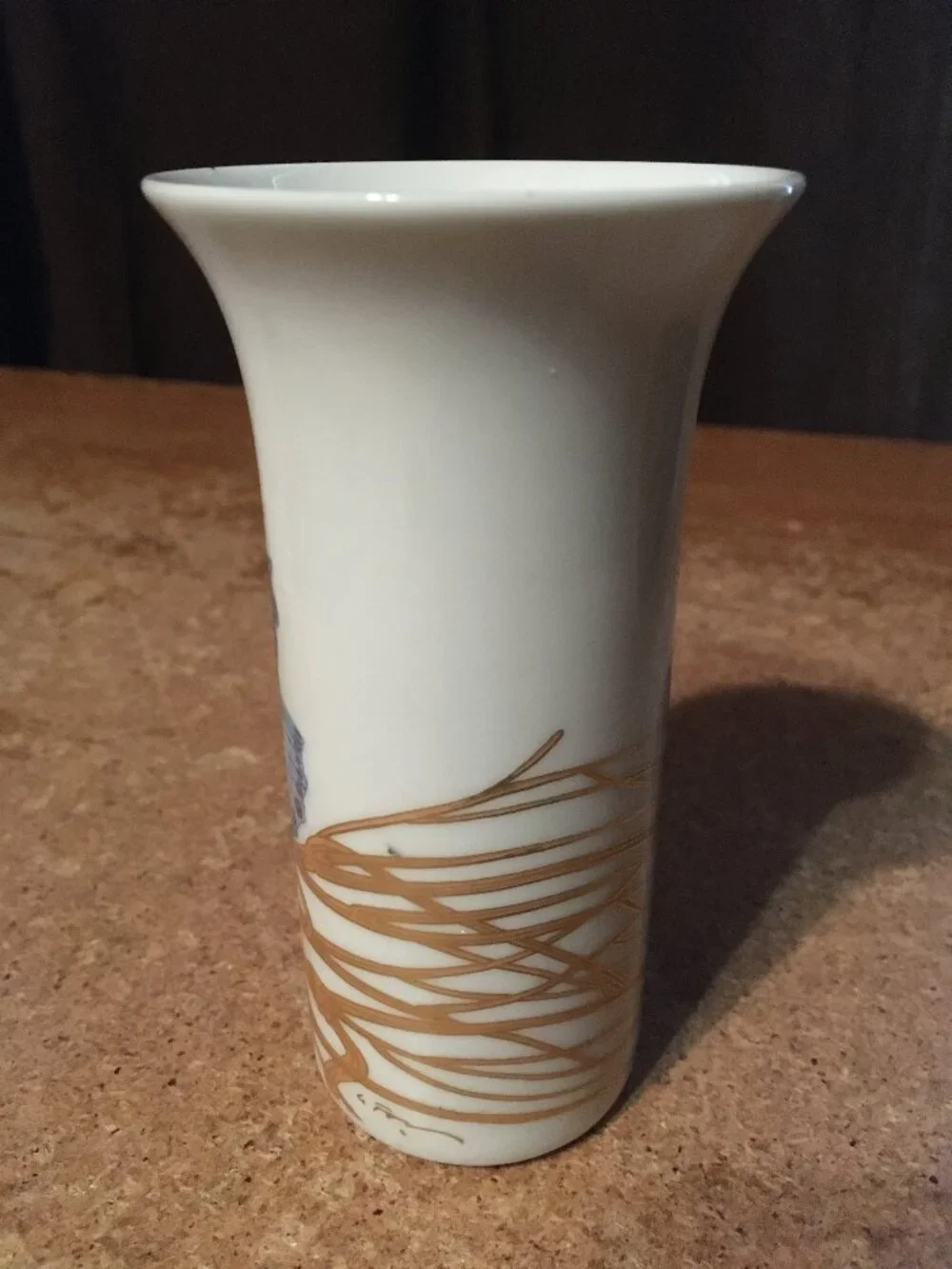 ROSENTHAL GERMANY STUDIO LINIE BLUE GOLD BUTTERFLY BUD VASE ALAIN LE FOLL - Picture 2 of 6